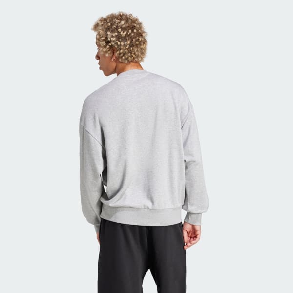 Grigio Felpa Essentials Loose Fit 3 Bar Logo