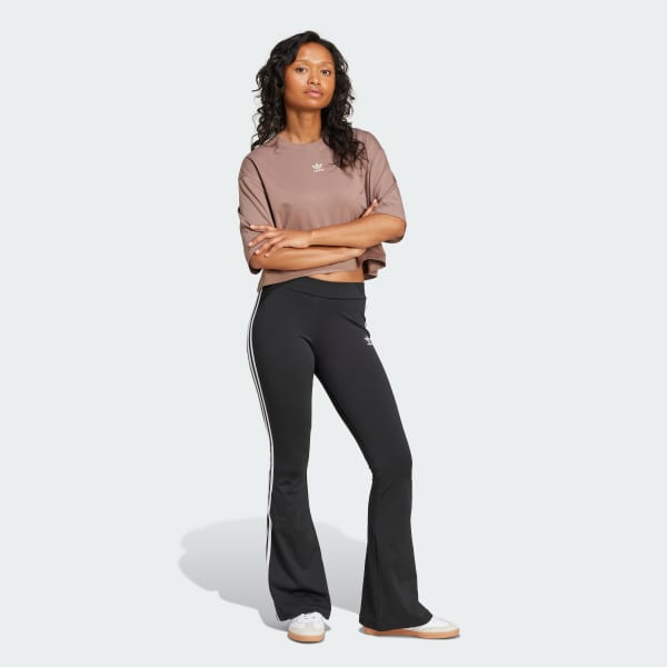 adidas Essentials Crop Tee - Brown | Free Shipping with
