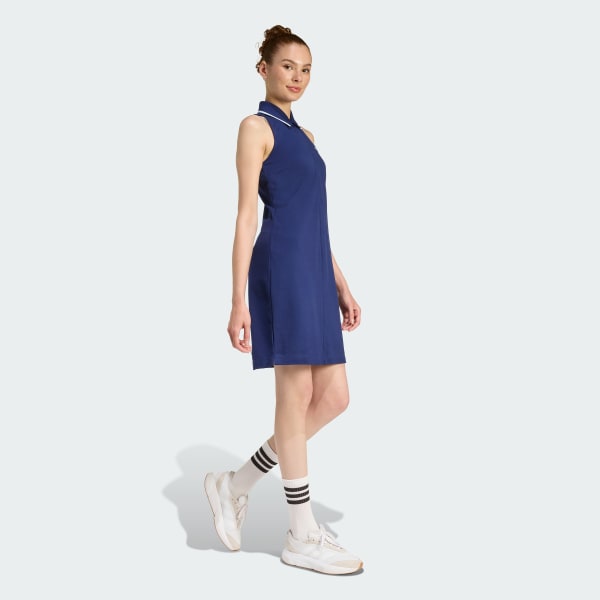 Blue Seasonal Essentials Colourpop Dress with Embroidered Graphic