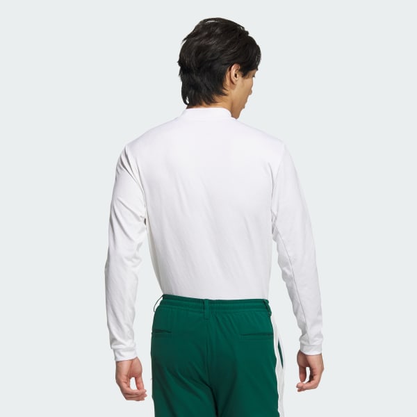 White Golf Long Sleeve AEROREADY Polo Shirt