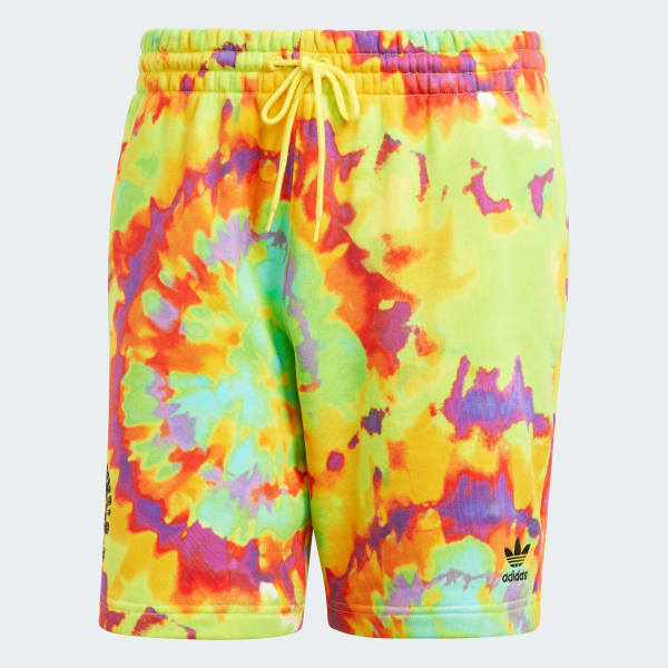 Yellow Tie-Dyed Shorts