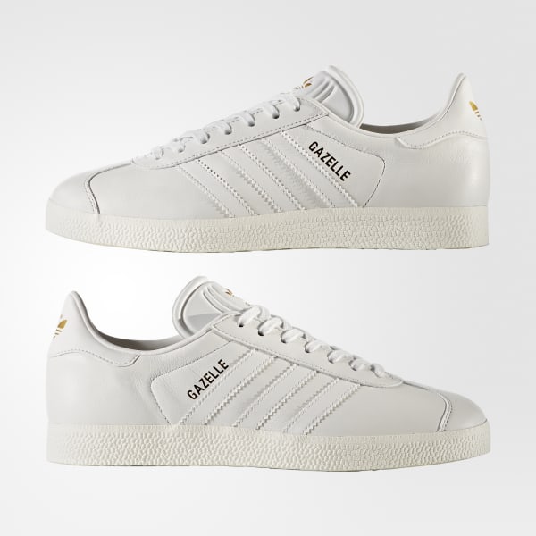 Adidas gazelle all white on sale