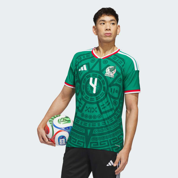 adidas Mexico 26 Home Lozano Authentic Jersey - Green | Free