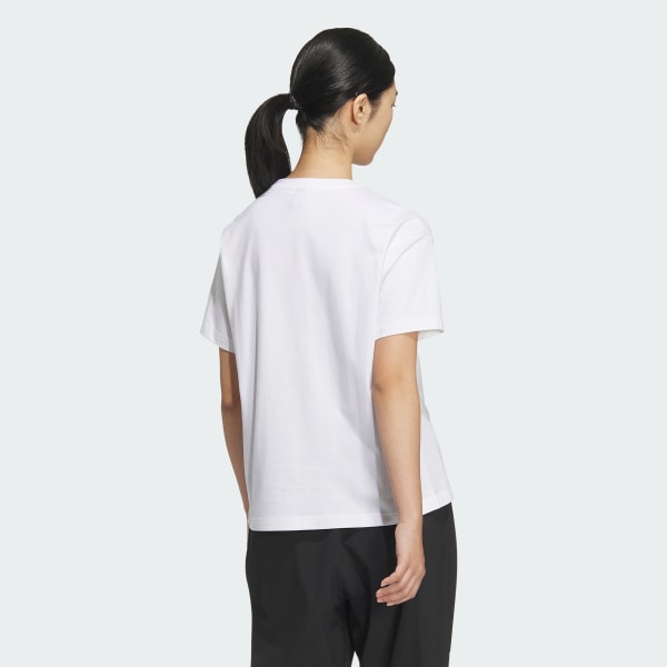 ホワイト W GRFX SS TEE2