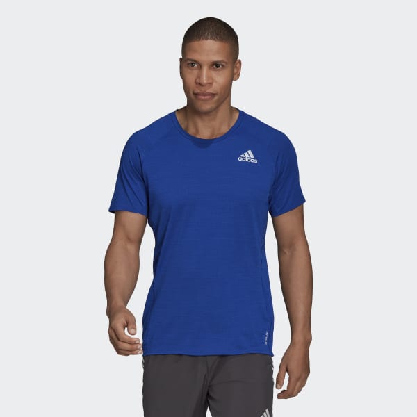 adidas Runner Tee - Blue | men running | adidas US