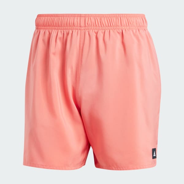 adidas Solid Swim Shorts | | Red - Men\'s adidas US CLX Swim Short-Length