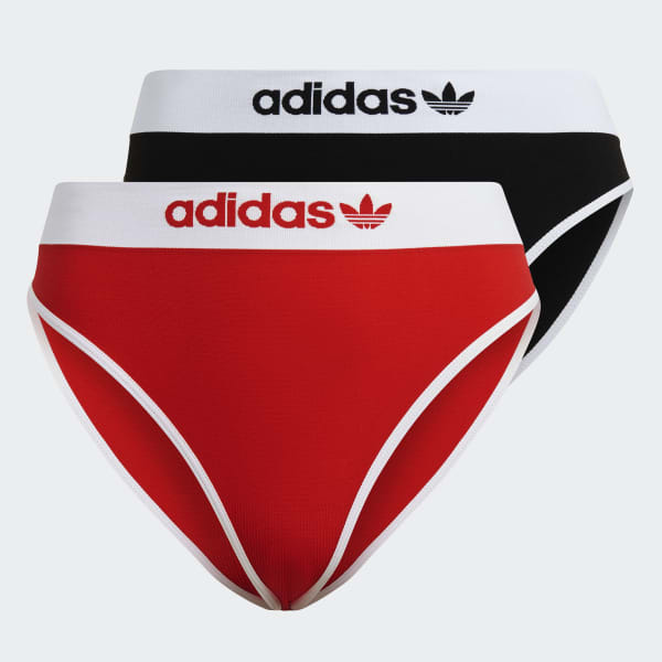 Sort Moderne Flex Cotton Thong trusser, 2 par HPO18
