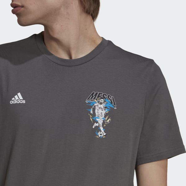Gris Polera Messi Fútbol Icon Estampada DP939