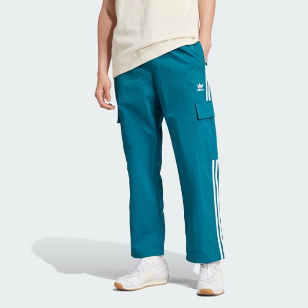Turquoise Adicolor Classics 3-Stripes Cargo Broek