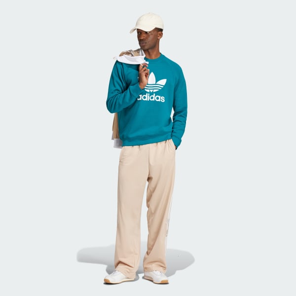 Turquesa Moletom Adicolor Classics Trefoil Crewneck