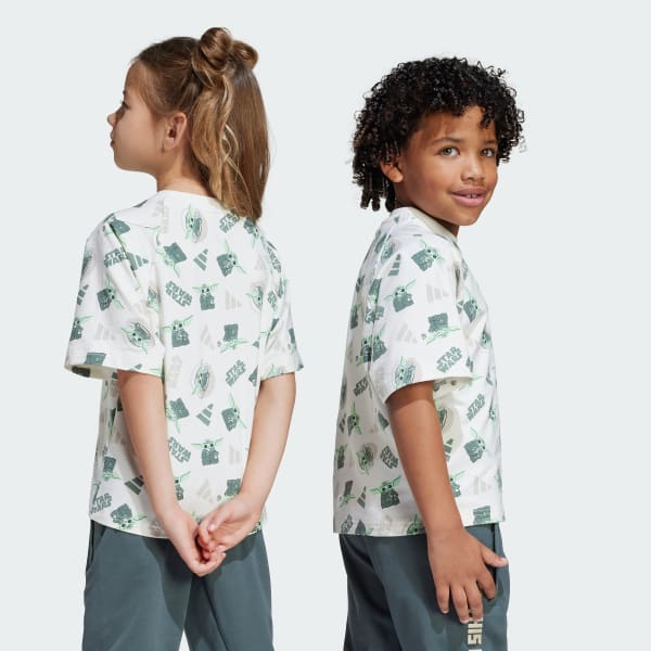 สีขาว เสื้อยืด ADIDAS STAR WARS MANDALORIAN