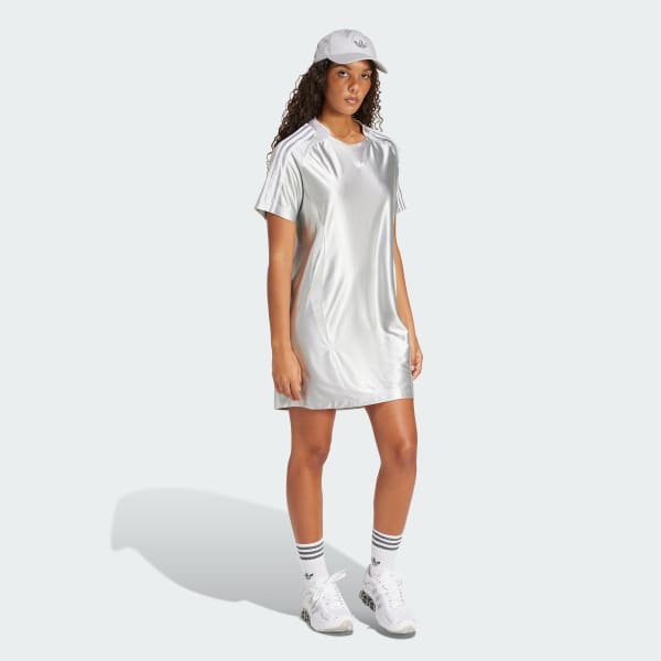grijs Adicolor Teamgeist Tee Dress