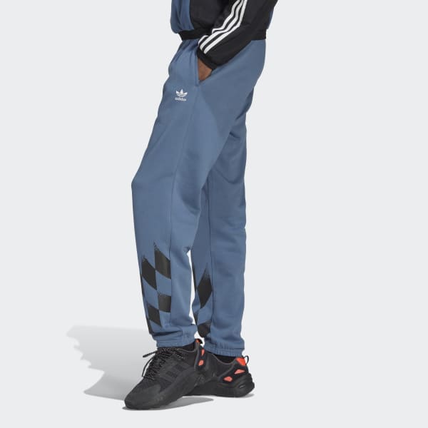 Blue adidas Rekive Placed Graphic Sweat Pants VU107