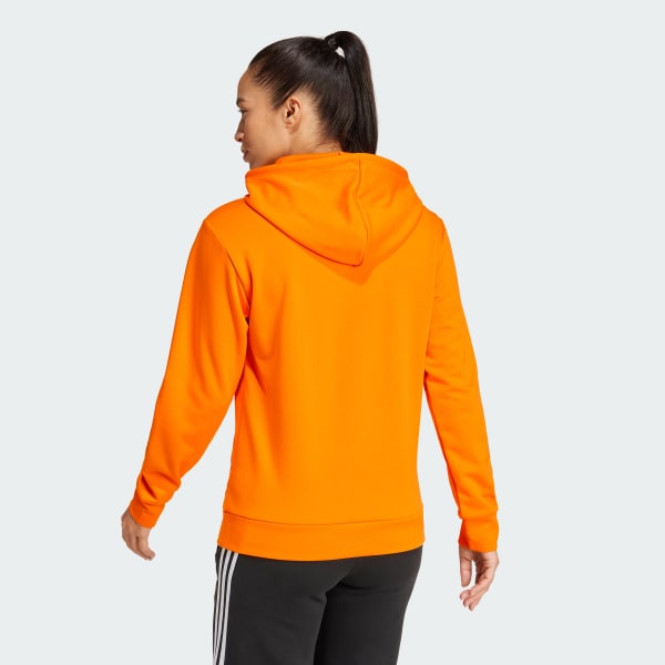 Felpa con cappuccio Doubleknit Real Madrid Arancione adidas