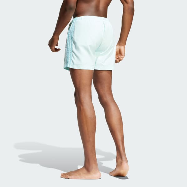 【Adidas コリア】 Adicolor 3-Stripes 5-Inch Swim Shorts adidas Adicolor 3-Stripes 5-Inch Swim Shorts - Turquoise