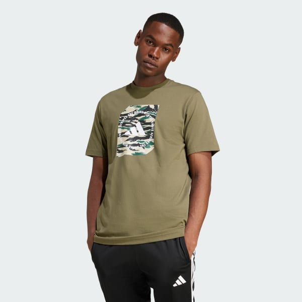 Green Camo Shape Graphic Tee