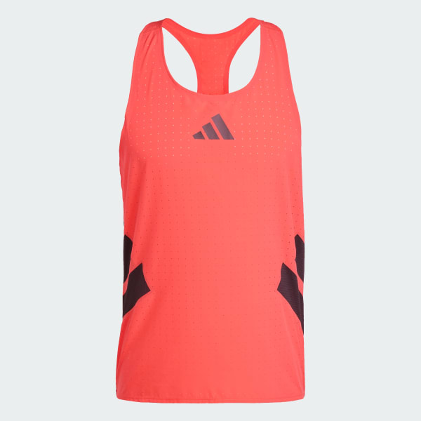 สีแดง เสื้อกล้าม Adizero Road to Records