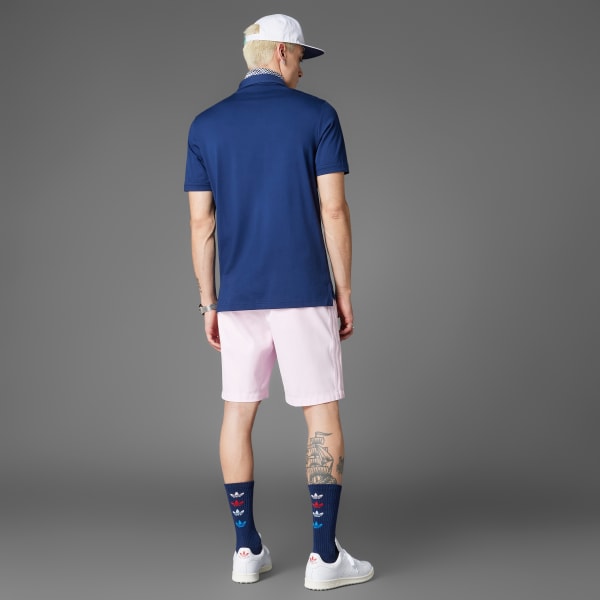 สีน้ำเงิน ถุงเท้ากอล์ฟความยาวครึ่งแข้ง Originals Trefoil