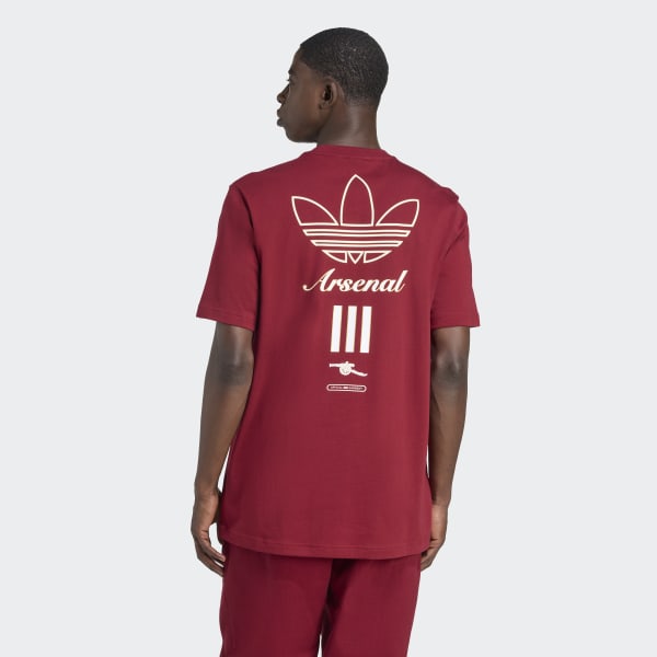 adidas Arsenal Terrace Icons ジャージー Tシャツ adidas Arsenal Terrace Icons Graphic Tee - Burgundy | Free