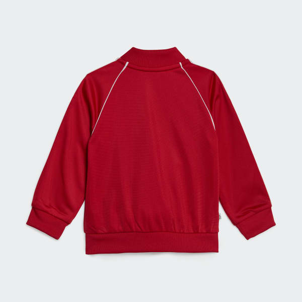 Baby red hot sale adidas tracksuit