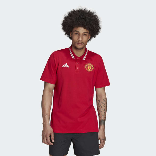 Czerwony Manchester United DNA Polo Shirt