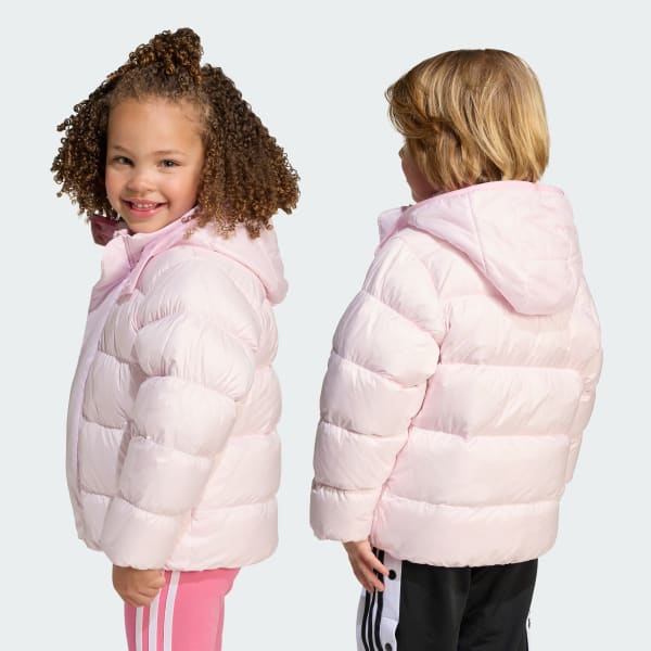 Pembe Dolgulu Çocuk Montu