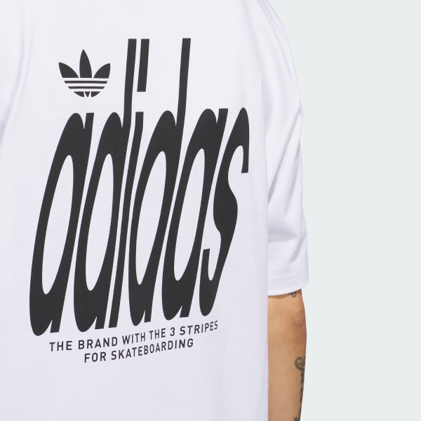 Camiseta Manga Curta 4.0 Stretch Logo - Branco adidas