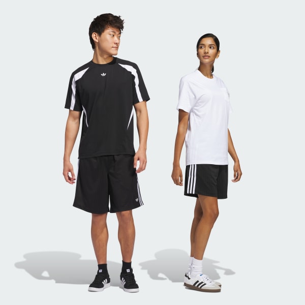 Preto Shorts Skateboarding Classic (Gênero Neutro)