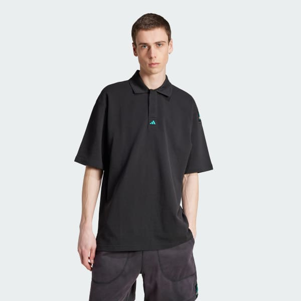 Negro Polo con cuello EQT