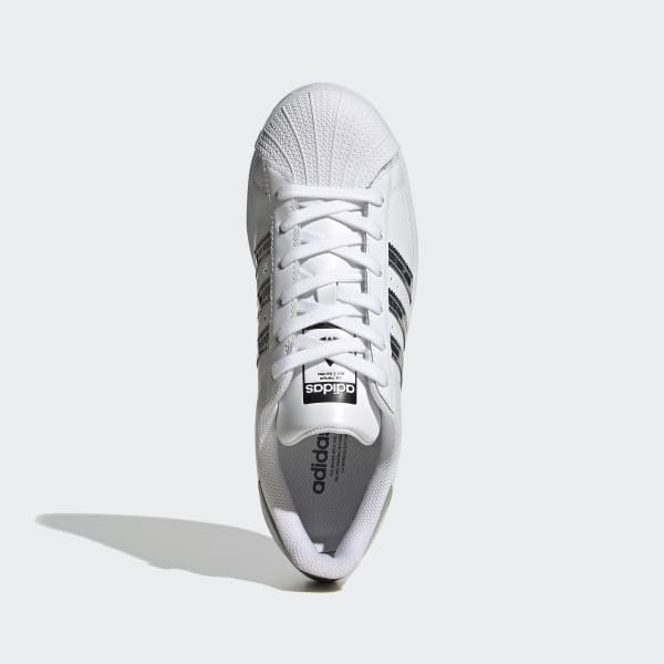 Adidas superstar j blanc blanc metallic shop silver