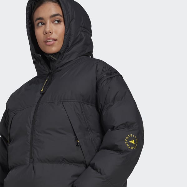 Svart adidas by Stella McCartney Pull-On Puffa Jakke VD860