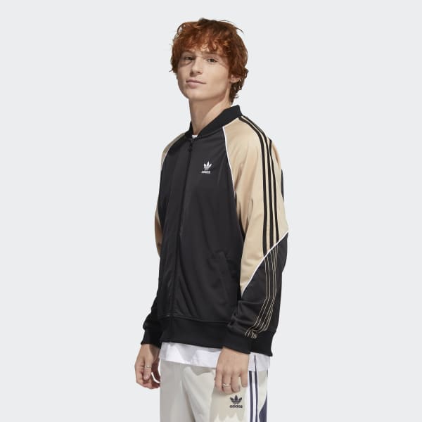 Black Tricot SST Track Top IS394