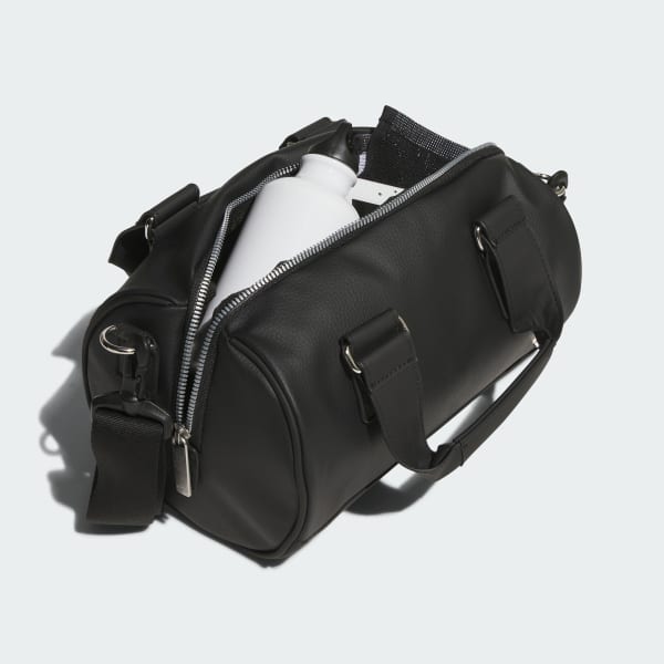 Black PU Round Tote Bag