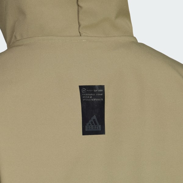 Adidas khaki zip hoodie cheap