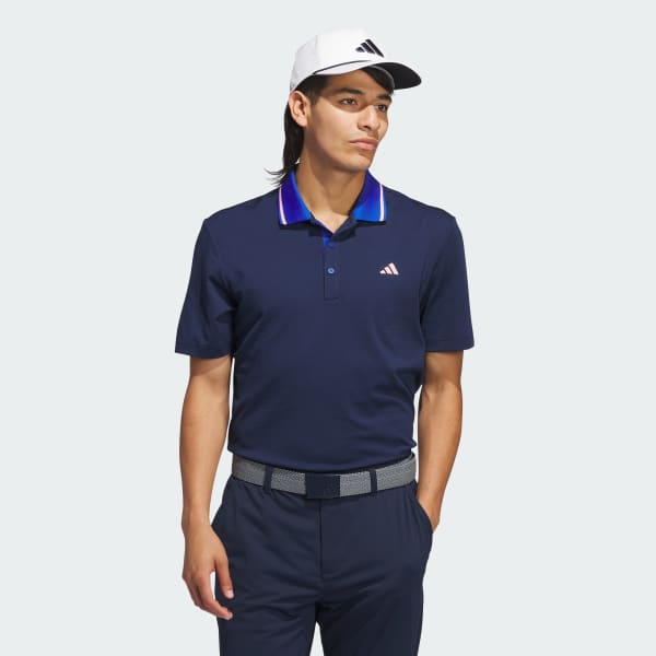 Polo adidas blu cheap