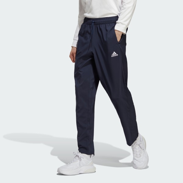 adidas AEROREADY Essentials Stanford Open Hem Embroidered Small Logo Pants  - Blue