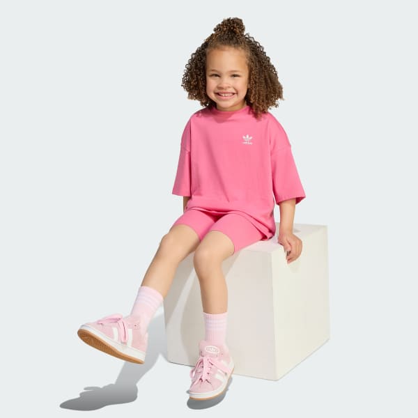 Rosa Cycling Shorts and Tee Sett, barn