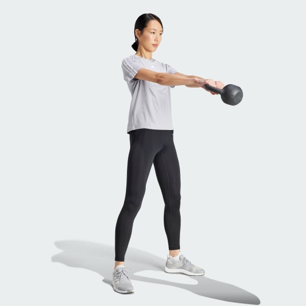 Grey AEROREADY Train Essentials 3-Stripes Tee