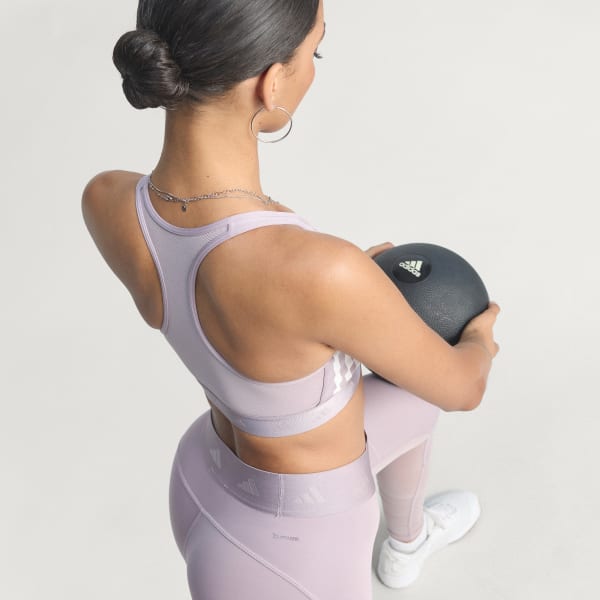 パープル PrimeLiftreact トレーニング ミディアムサポート ハイパーグラムブラ