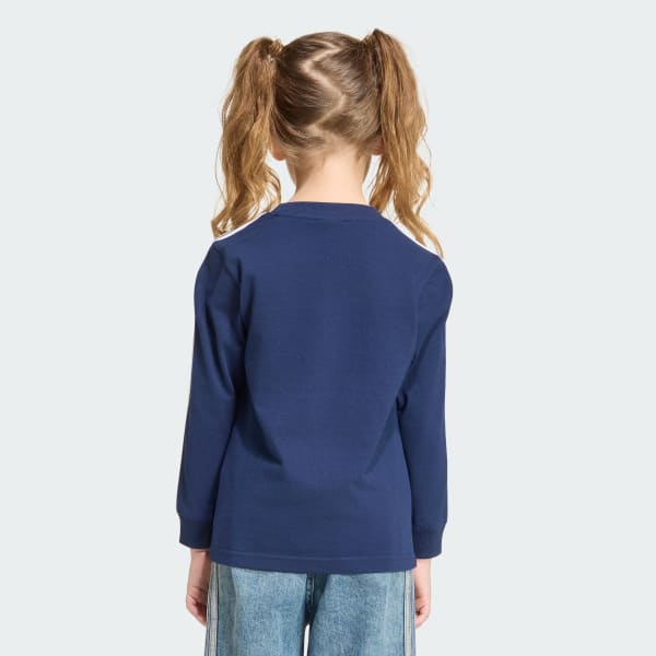 Azul CAMISOLA DE MANGA COMPRIDA 3-STRIPES