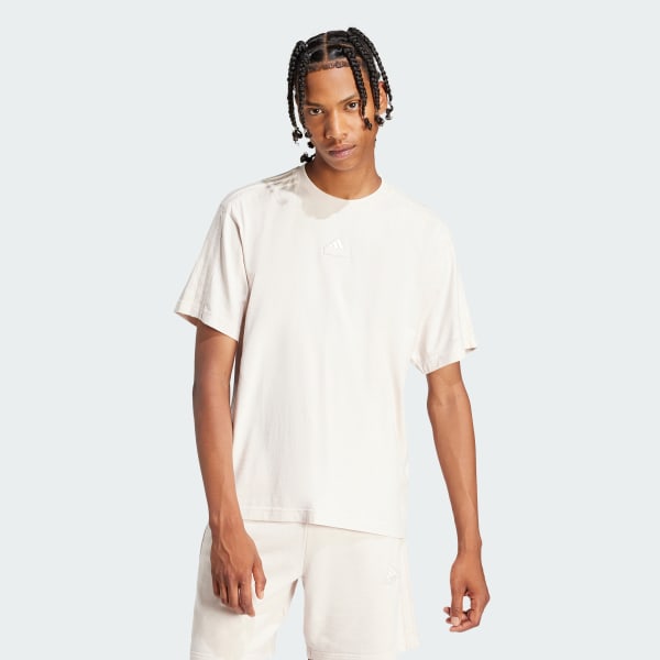 Rosa Camiseta ALL SZN Três Listras Garment Wash