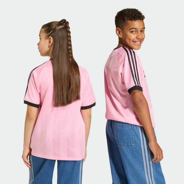 สีชมพู เสื้อยืดเจอร์ซีย์ทรงหลวม