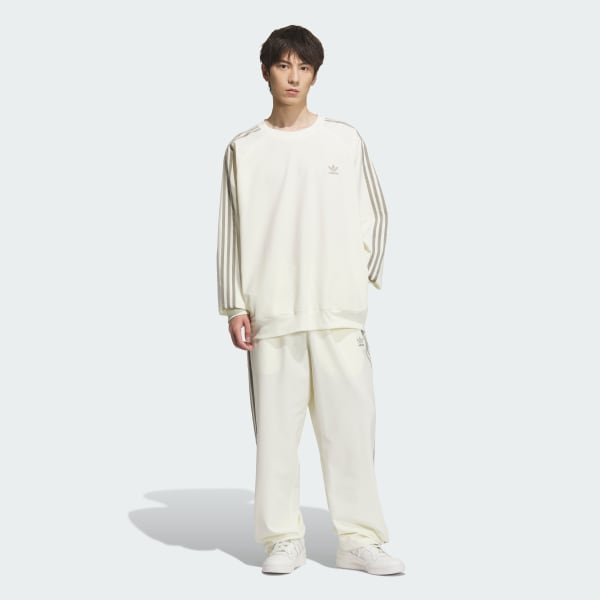 【adidas】ベージュ プルオーバー トラックトップ アディダス プルオーバー トラックトップ - ベージュ
