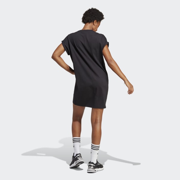 adidas Women's Lifestyle Adicolor Classics Trefoil Tee Dress - Black ...