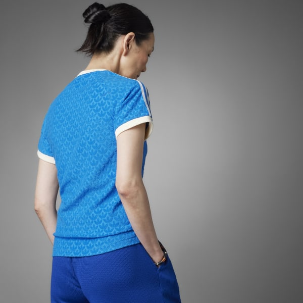 Azul Remera Adicolor Heritage Now Monogram