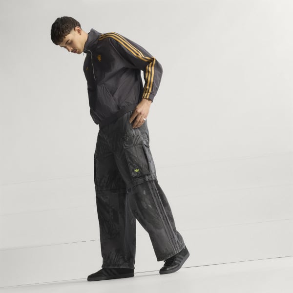 adidas Manchester United Terrace Icons Half-Zip Jacket - Black