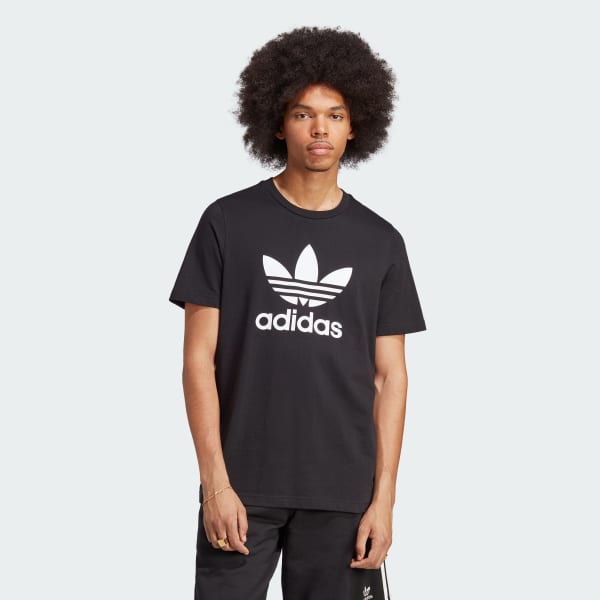 Verkeerd Atletisch Artistiek adidas Adicolor Classics Trefoil Tee - Black | Men's Lifestyle | adidas US