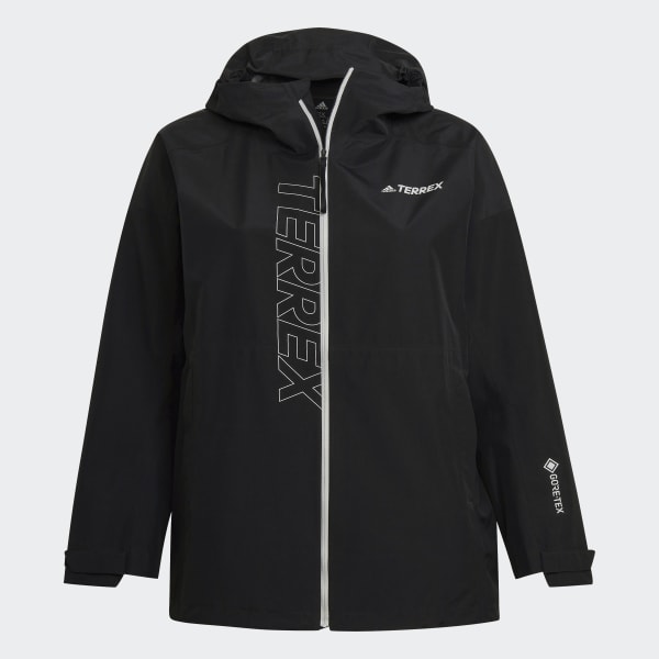 Black Terrex GORE-TEX Paclite Rain Jacket (Plus Size) WP223