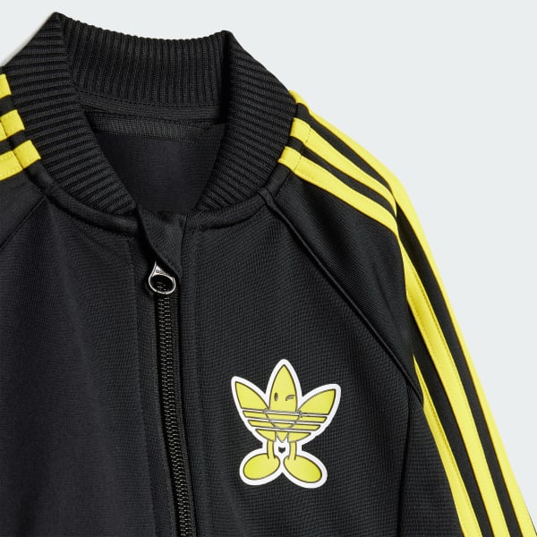 adidas Originals x Smiley World SST Kids Trainingsanzug Schwarz