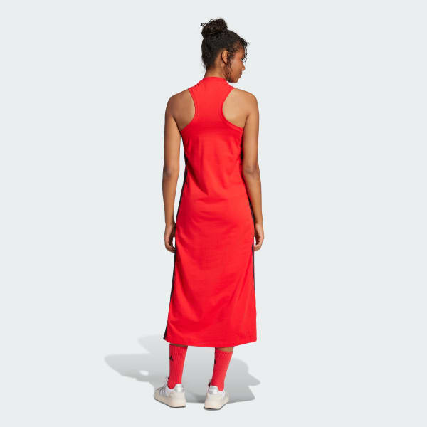 Rosso Abito Essentials 3-Stripes Long Racerback